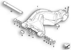 Goto diagram: BMW Classic Motorbike Model F 800 ST (0234,0244)( USA ), Category 33.35 Rear wheel swinging arm :: Diagram: 33_1359