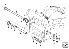 Goto diagram: BMW Classic Motorbike Model S 1000 RR 10 (0507,0517)( ECE ), Category 33.35 Rear swinging fork, bearing :: Diagram: 33_1544
