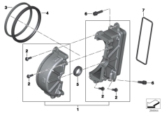 Goto diagram: BMW Classic Motorbike Model C 600 Sport (0131, 0132)( USA ), Category 33.35 Rear swinging fork, pinion cover :: Diagram: 33_1686