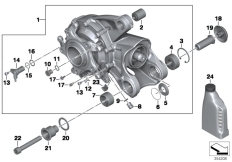 Goto diagram: BMW Classic Motorbike Model K 1200 R (0584,0594)( USA ), Category 33.74 Bevel gear, Integral ABS Generation 2 :: Diagram: 33_1785