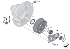 Goto diagram: BMW Classic Motorbike Model C evolution (0C03)( ECE ), Category 33.74 Planetary gear, separate components I :: Diagram: 33_1797