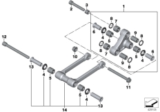 Goto diagram: BMW Classic Motorbike Model S 1000 XR (0D23)( BRA ), Category 33.54 Deflection parts :: Diagram: 33_1917