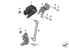 Goto diagram: BMW Classic Motorbike Model K 1600 Bagger (0F51, 0F53)( USA ), Category 33.54 Level sensor, rear :: Diagram: 33_2061
