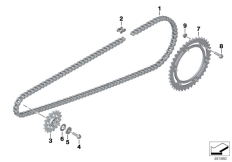 Goto diagram: BMW Classic Motorbike Model G 310 GS (0G22)( BRA ), Category 33.81 CHAIN DRIVE :: Diagram: 33_2091