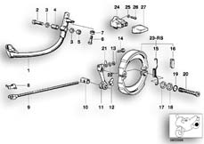 Goto diagram: BMW Classic Motorbike Model R 80 G/S( USA ), Category 34.10 Rear wheel brake :: Diagram: 34_0594
