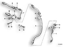Goto diagram: BMW Classic Motorbike Model R65T( ECE ), Category 34.05 FRONT BRAKE-BRAKE PIPE :: Diagram: 34_0596