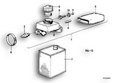 Goto diagram: BMW Classic Motorbike Model R 100 TIC( ECE ), Category 34.05 Brake master cylinder, front :: Diagram: 34_0606