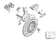 Goto diagram: BMW Classic Motorbike Model R 1200 C Indep. 00 (0405,0433)( USA ), Category 34.21 Rear wheel brake :: Diagram: 34_0751
