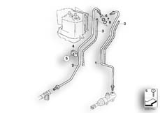 Goto diagram: BMW Classic Motorbike Model R 1200 CL (0442,0496)( ECE ), Category 34.32 BRAKE PIPE REAR ABS :: Diagram: 34_0754