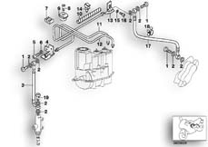Goto diagram: BMW Classic Motorbike Model K 1200 LT 99 (0545,0555)( ECE ), Category 34.32 BRAKE PIPE REAR ABS :: Diagram: 34_0770