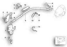 Goto diagram: BMW Classic Motorbike Model R 1150 GS 00 (0415,0495)( USA ), Category 34.31 REAR BRAKE MASTER CYLINDER :: Diagram: 34_0996