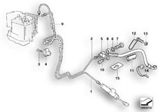 Goto diagram: BMW Classic Motorbike Model R 1150 GS Adv. 01 (0441,0492)( ECE ), Category 34.32 BRAKE PIPE REAR ABS :: Diagram: 34_1002