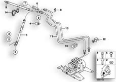 Goto diagram: BMW Classic Motorbike Model C1 (0191)( ECE ), Category 34.32 BRAKE PIPE FRONT ABS :: Diagram: 34_1080