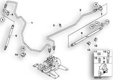 Goto diagram: BMW Classic Motorbike Model C1 200 (0192)( ECE ), Category 34.32 BRAKE PIPE REAR ABS :: Diagram: 34_1081