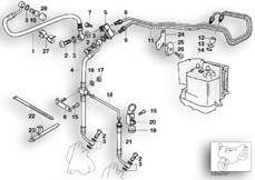 Goto diagram: BMW Classic Motorbike Model R 1100 S 98 (0422,0432)( ECE ), Category 34.32 Brake line, Integral ABS, front :: Diagram: 34_1208