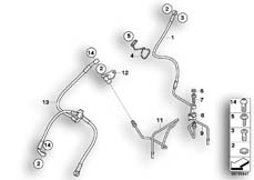 Goto diagram: BMW Classic Motorbike Model K 1200 GT (0587,0597)( ECE ), Category 34.32 Brake line, front, I-ABS, Generation 2 :: Diagram: 34_1578