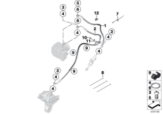 Goto diagram: BMW Classic Motorbike Model HP4 (0D01, 0D11)( USA ), Category 34.32 BRAKE PIPE REAR ABS :: Diagram: 34_1802