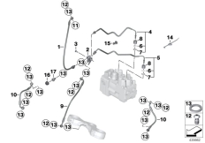 Goto diagram: BMW Classic Motorbike Model R 1200 RT 05 (0368,0388)( ECE ), Category 34.32 Brake line, front, I-ABS, Generation 1 :: Diagram: 34_1858
