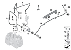 Goto diagram: BMW Classic Motorbike Model R 1200 RT 05 (0368,0388)( ECE ), Category 34.32 Brake line, rear, I-ABS, Generation 1 :: Diagram: 34_1859