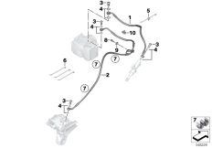 Goto diagram: BMW Classic Motorbike Model S 1000 RR 15 (0D30)( BRA ), Category 34.32 BRAKE PIPE REAR ABS :: Diagram: 34_2158