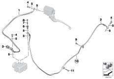 Goto diagram: BMW Classic Motorbike Model C evolution (0C23)( USA ), Category 34.32 Brake lines, ABS rear :: Diagram: 34_2190