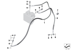 Goto diagram: BMW Classic Motorbike Model S 1000 XR (0D23)( BRA ), Category 34.32 Brake lines, front :: Diagram: 34_2273