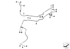 Goto diagram: BMW Classic Motorbike Model G 310 R (0G21)( BRA ), Category 34.32 Brake lines, front :: Diagram: 34_2458