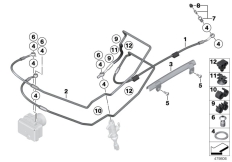 Goto diagram: BMW Classic Motorbike Model R nineT 16 (0J01, 0J03)( USA ), Category 34.32 Brake lines, front :: Diagram: 34_2464