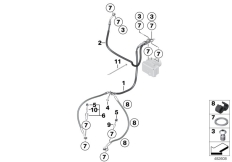 Goto diagram: BMW Classic Motorbike Model R nineT Racer (0J21, 0J23)( ECE ), Category 34.32 Brake line front :: Diagram: 34_2465