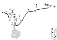 Goto diagram: BMW Classic Motorbike Model F 850 GS (0B09, 0B19)( USA ), Category 34.32 Brake pipe rear :: Diagram: 34_2528