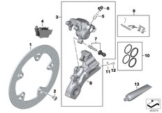 Goto diagram: BMW Classic Motorbike Model F 750 GS (0B08, 0B18)( ECE ), Category 34.21 Rear wheel brake :: Diagram: 34_2535