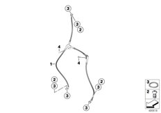 Goto diagram: BMW Classic Motorbike Model HP4Race (0E31, 0E33)( USA ), Category 34.32 Brake lines :: Diagram: 34_2564
