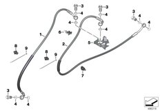 Goto diagram: BMW Classic Motorbike Model G 310 GS (0G02, 0G12)( ECE ), Category 34.32 Brake lines, front :: Diagram: 34_2575