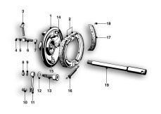 Goto diagram: BMW Classic Motorbike Model R66( ECE ), Category 34.05 FRONT WHEEL BRAKE :: Diagram: 34p0001