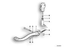 Goto diagram: BMW Classic Motorbike Model F 650 94 (0161)( ECE ), Category 35.21 Brake pedal :: Diagram: 35_0177