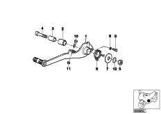 Goto diagram: BMW Classic Motorbike Model R 850 RT 96 (0412)( ECE ), Category 35.21 Brake pedal :: Diagram: 35_0356