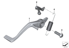 Goto diagram: BMW Classic Motorbike Model S 1000 XR (0D03, 0D13)( USA ), Category 35.21 Footbrake lever, connecting linkage :: Diagram: 35_0427