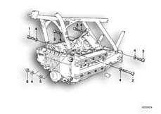 Goto diagram: BMW Classic Motorbike Model K 75 85 (0562,0571)( USA ), Category 46.60 Engine Suspension :: Diagram: 46S0108