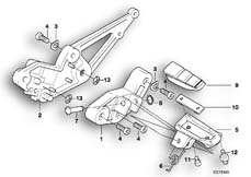 Goto diagram: BMW Classic Motorbike Model K 1200 GT 01 (0548,0558)( USA ), Category 46.71 FOOTPEG PLATE/FRONT FOOTPEG :: Diagram: 46_0006