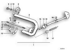 Goto diagram: BMW Classic Motorbike Model R 80 GS( ECE ), Category 46.70 Safety bar :: Diagram: 46_0041