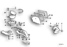 Goto diagram: BMW Classic Motorbike Model K 75 RT (0565,0573)( USA ), Category 46.48 RADIOTOR TRIM PANEL CENTER :: Diagram: 46_0118