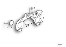Goto diagram: BMW Classic Motorbike Model K 1100 LT (0526, 0536)( USA ), Category 46.63 Dashboard support :: Diagram: 46_0206