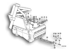 Goto diagram: BMW Classic Motorbike Model K 1100 RS (0522,0532)( USA ), Category 46.63 FAIRING BRACKET :: Diagram: 46_0230