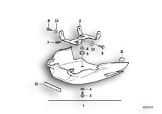 Goto diagram: BMW Classic Motorbike Model K 1100 LT (0526, 0536)( ECE ), Category 46.63 SOUND INSULATING MOTOR SPOILER :: Diagram: 46_0237