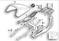 Goto diagram: BMW Classic Motorbike Model R 850 RT 02 (0417)( ECE ), Category 46.54 Luggage carrier :: Diagram: 46_0260
