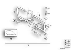 Goto diagram: BMW Classic Motorbike Model F 650 97 (0162)( ECE ), Category 46.70 ENGINE PROTECTION BAR SET :: Diagram: 46_0279