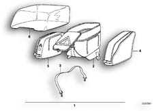 Goto diagram: BMW Classic Motorbike Model K 1 (0525,0535)( USA ), Category 46.20 Bag :: Diagram: 46_0305