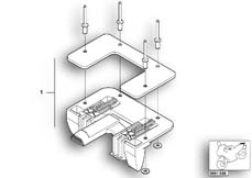 Goto diagram: BMW Classic Motorbike Model R 850 RT 02 (0417)( ECE ), Category 46.63 Topcase locking mechanism :: Diagram: 46_0387