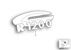 Goto diagram: BMW Classic Motorbike Model R 1200 C 03 (0329,0379)( ECE ), Category 46.75 Lettering :: Diagram: 46_0397