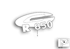Goto diagram: BMW Classic Motorbike Model R 850 C 99 (0421)( ECE ), Category 46.75 Sticker :: Diagram: 46_0403